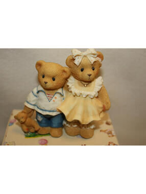 THE ENESCO CHERISHED TEDDIES CLUB - CT972 - BERNARD AND BERNICE - 1997 - BOX